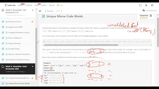 LeetCode 804 Unique Morse Code Words - Nov 22nd