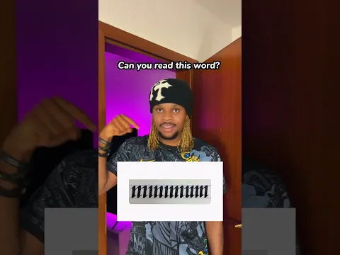 Can You Read The Word