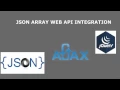 JSON Array Web API Integration