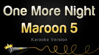 maroon 5 one more night karaoke version 