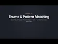 Learn Rust Easily - Enums Pattern Matching