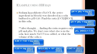 Quantitative Analysis Chapter 9 Buffers Part 1 of 2