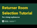 Tutorial for Returner Room Selection