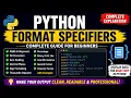 Display Data the Right Way In Python Python Specifiers Made Easy Learn in 6 minutes