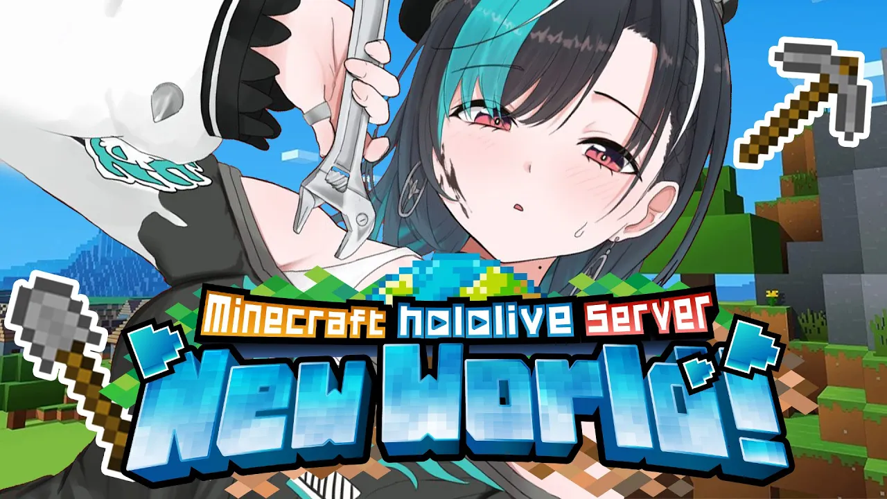 【Minecraft /マイクラ】素材集めと建築～～～～～！【#輪堂千速 / #hololivedev is #FLOWGLOW 】