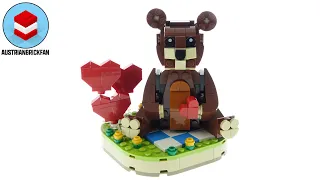 Lego 40462 Valentine's Brown Bear - Lego Speed Build Review