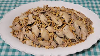 طريقة تحضير الارز على الدجاج بالطريقة اللبنانية Authentic Lebanese Chicken With Rice Recipe 