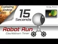 15 sec racing robot countdown timer with exploding ending