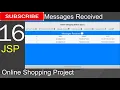 16 Online Shopping project in jsp - Messages Received Eclipse IDE Tomcat Sever MySQL Database
