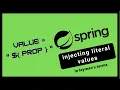 Injecting literal values from properties file in spring