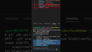 Stage and commit part of a file with Git