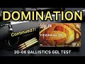 KING OF AMMO 30-06 150gr Federal Fusion Ballistics Gel Ammo Test