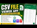 How to Open Edit CSV Files on Android Best CSV Reader App Tutorial 2026