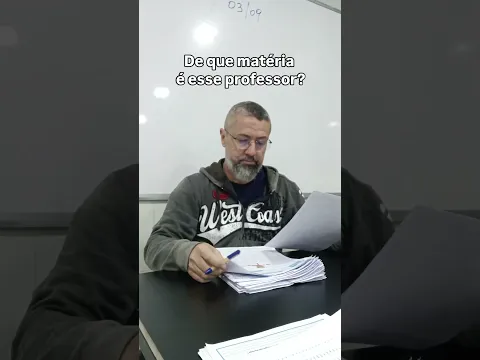 De que matéria é esse professor? #shorts