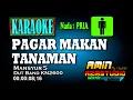 PAGAR MAKAN TANAMAN || Karaoke Nada Pria || Mansyur S