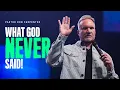 What God Never Said Ron Carpenter Toxic Talk