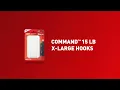 Command X-Large Heavyweight Hooks - No Tools Required to Install