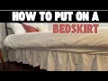 How To Put a BED SKIRT on a Metal Frame EASILY