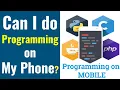 Programming in C C Java Python Using Android Mobile How to run C program in Android Mobile