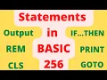 what is BASIC 256 programming language Elements of BASIC 256 what are statements simanstudies