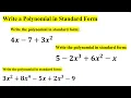 Write a Polynomial in Standard Form
