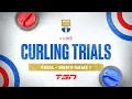Canadian Curling Trials Final - Men s Game 1
