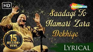 Download Saadagi To Hamari Zara Dekhiye by Nusrat Fateh Ali Khan with Lyrics - Superhit Hindi Sad Songs MP3