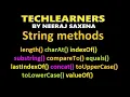 Java string methods