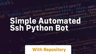 Simple automated ssh python bot