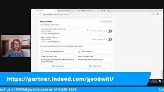 Goodwill Columbus Workforce Development Using Skills Assessments on Indeed to Boost Your Resume