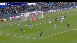 هدف فينسيوس ضد مانشستر سيتي في الثواني الأخيرة  اهداف مباراة مانشستر سيتي و ريال مدريد  دندنها