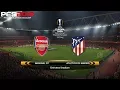 PES 2018 (PC) Arsenal v Atlético Madrid | UEFA EUROPA LEAGUE SEMI-FINAL | 26/4/2018 | 1080P 60FPS