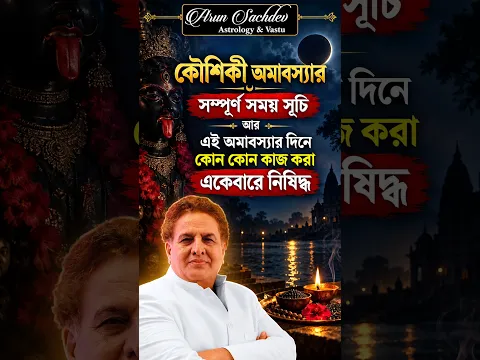 কৌশিকী অমাবস্যার সম্পূর্ণ সময় সূচি আর এই অমাবস্যার দিনে কোন কোন কাজ করা একেবারে নিষিদ্ধ !!! #shorts