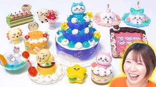 【DIY】クリームを絞るだけで超かわいい😍ちいかわのミニチュアスイーツを大量に作ってみた!!【ホイップる】