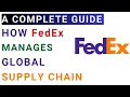 How FEDEX delivery supply chain strategy works Logistics MBA Case study analysis with Solution