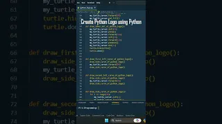 Python logo in Python