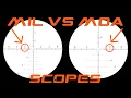 MIL vs MOA Reticles for Scopes