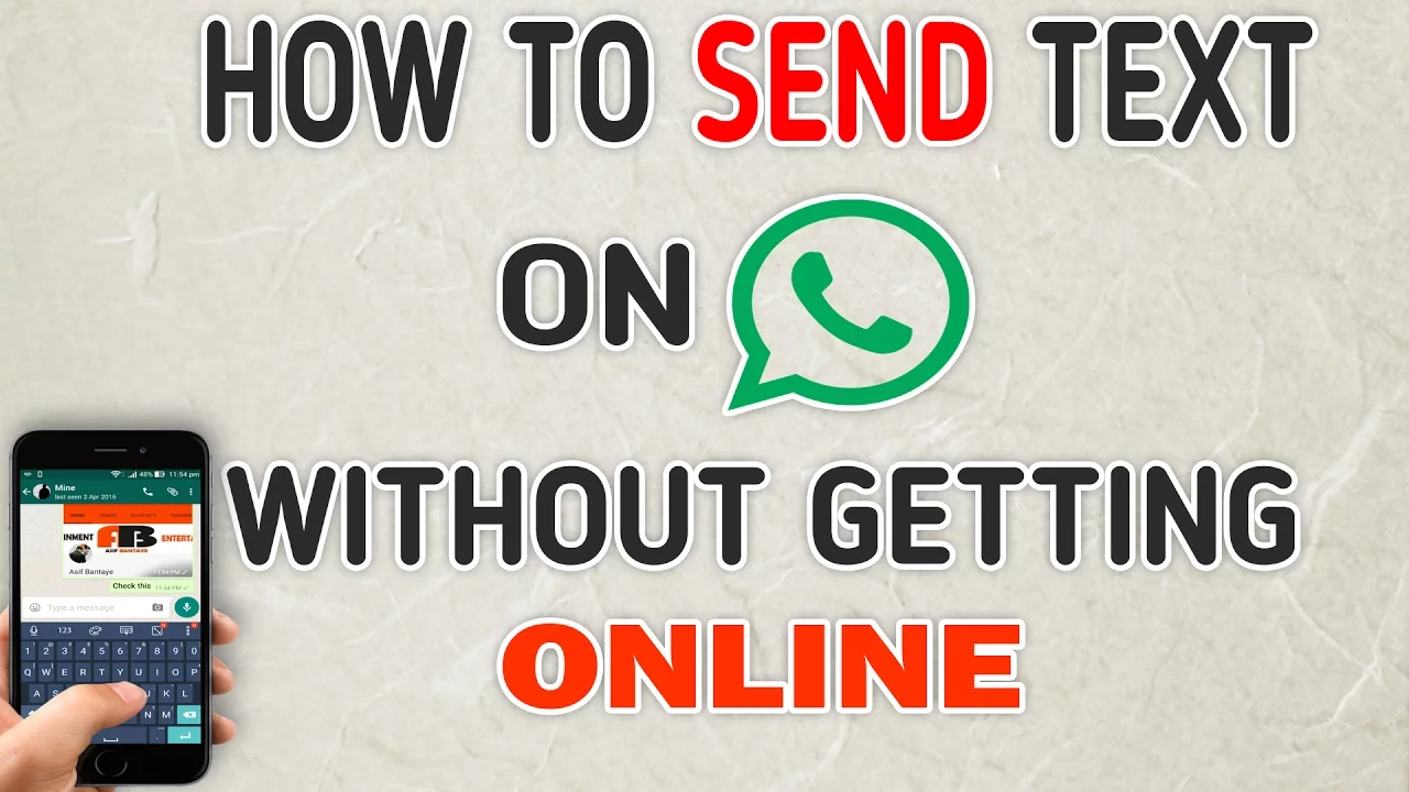 How To Send Text On Whatsapp Without Getting Online(Very Simple Trick)