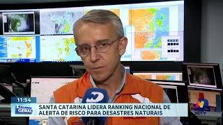 Fenômenos climáticos intensos colocam SC no topo dos alertas de risco