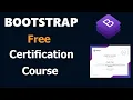 Bootstrap Free Certification Course Bootstrap Boostrap Course With Free Certificate