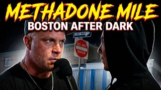 Deep Inside One Of The MOST Dangerous Hoods In Boston Methadone Mile After Dark