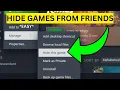 How To Hide Games From Friends on Steam EASY