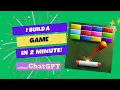 Build a Bricks Breaker Game using ChatGPT