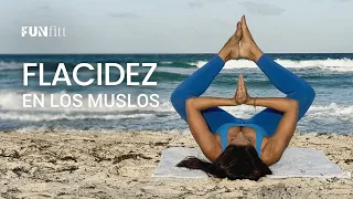 Me molesta la grasita y flacidez de mis muslos | 4 ejercicios en casa