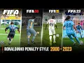 Ronaldinho Penalty Style In Every FIFA | 2000 - 2023 |