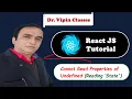React Tutorial Cannot Read Properties of Undefined Reading State Binding this in React