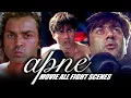 Apne Movie All Fight Scenes Sunny Deol Bobby Deol Dharmendra Bollywood Best Action Scene
