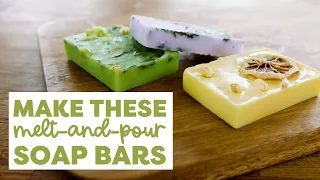 diy melt and pour soap bars soap making at home