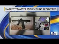 RPD 3 arrested stolen modified handgun and AR-Style gun recovered
