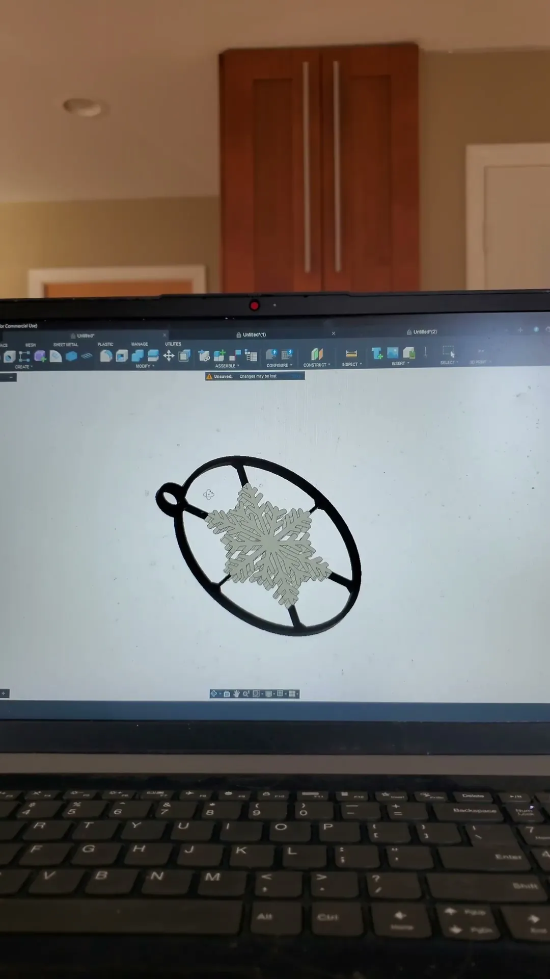 Suspending Snowflake Ornament